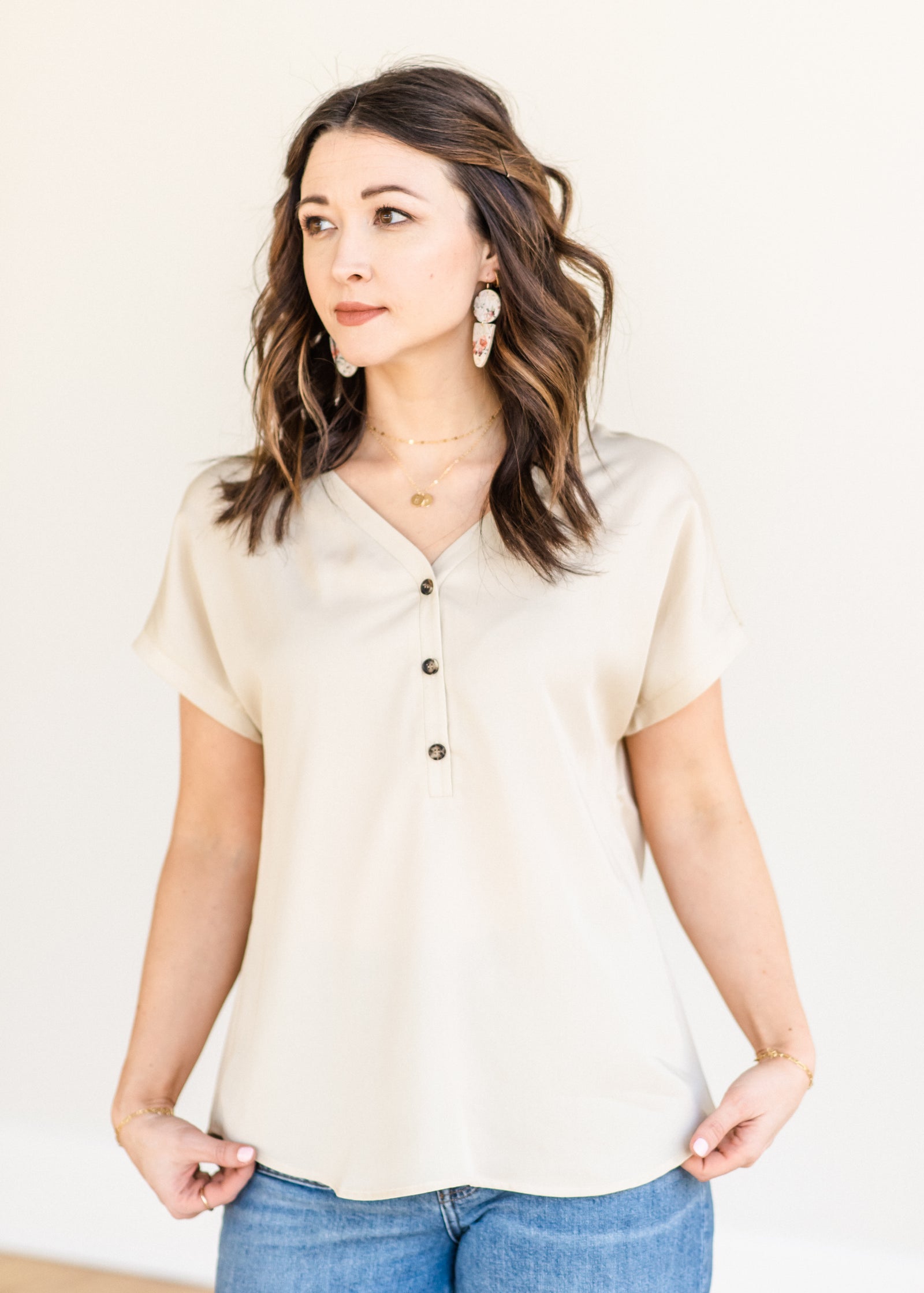 Hudson Popover - Natural [final sale]